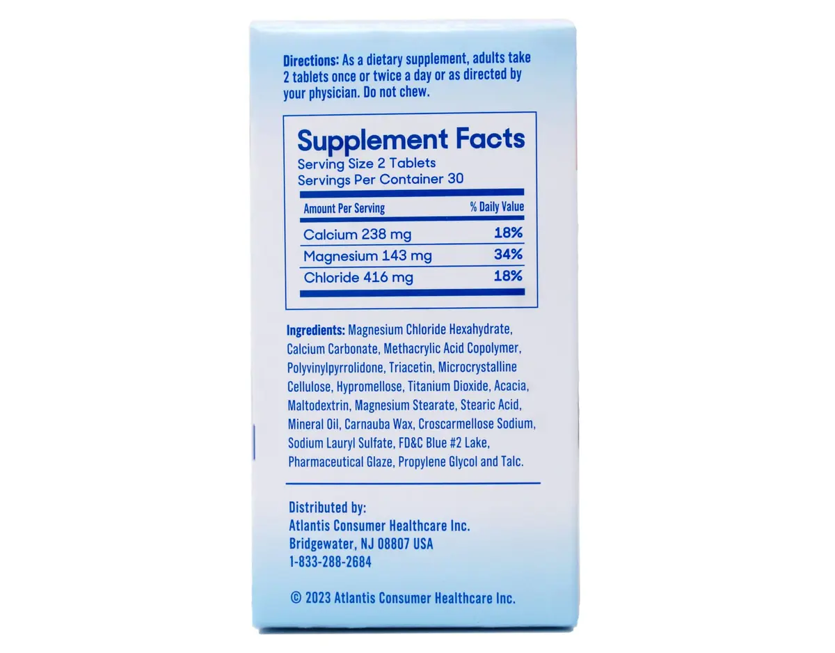 SlowMag MG Muscle + Heart Magnesium Chloride with Calcium Tablets 60 Count (Pack of 2) | Supports Heart, Muscles & Nervous System - view 3
