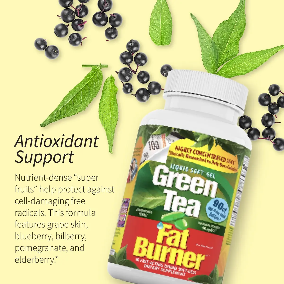 Applied Nutrition Green Tea Fat Burner Weight Loss 90 Softgels (2 Pack) Supports Metabolism & Energy - view 5