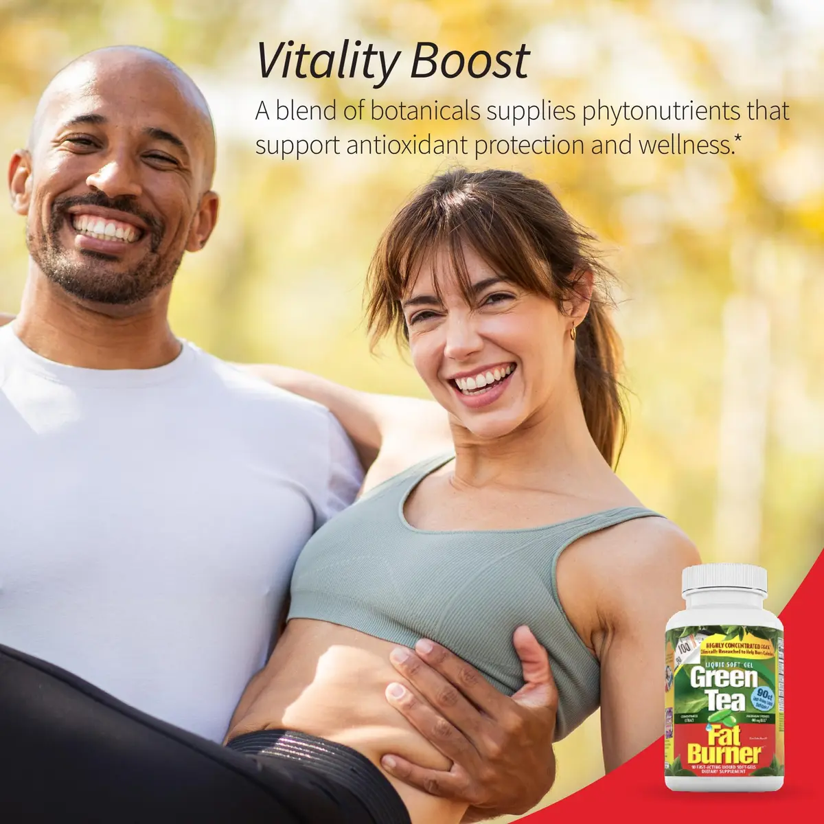 Applied Nutrition Green Tea Fat Burner Weight Loss 90 Softgels (2 Pack) Supports Metabolism & Energy - view 6