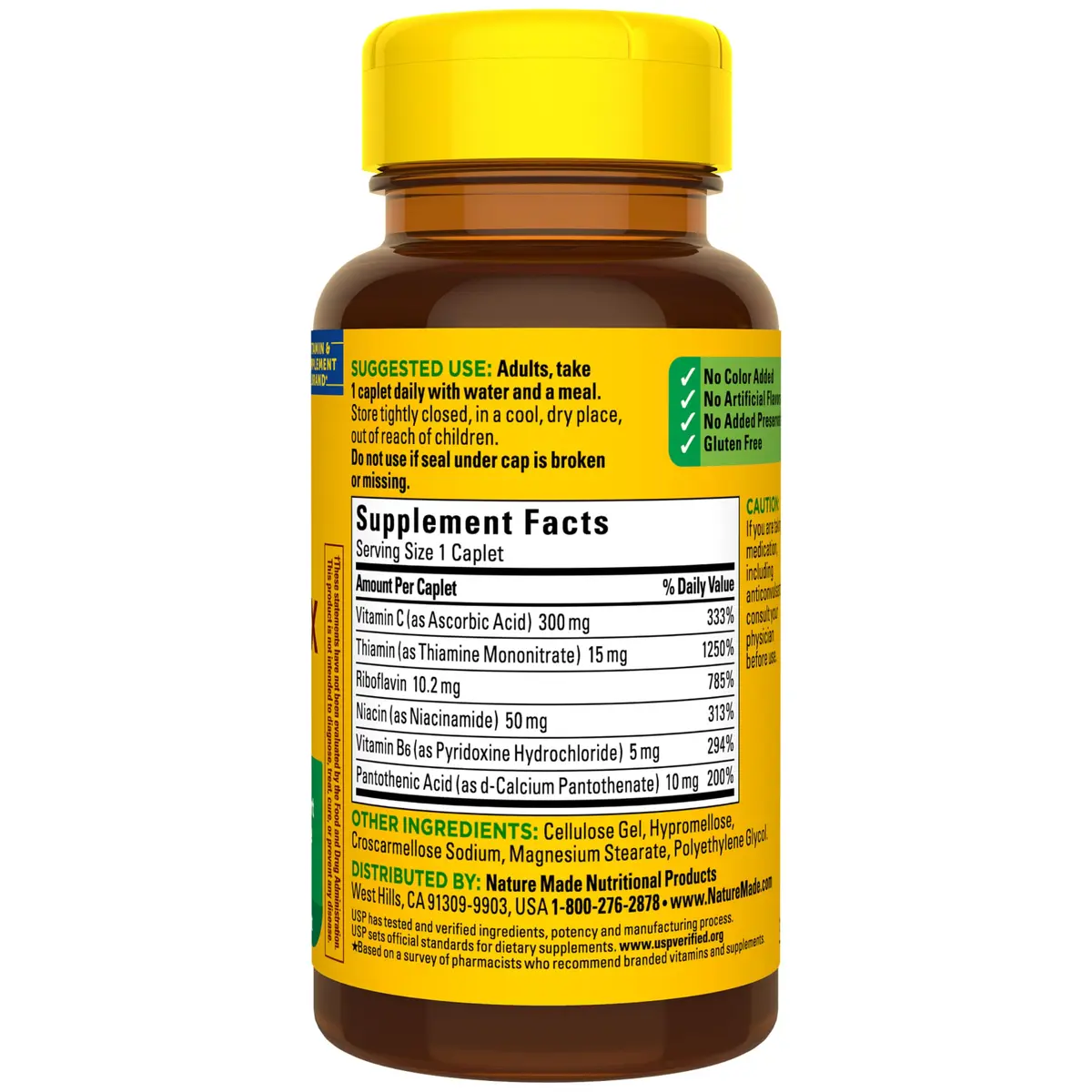 Nature Made B Complex Supplement with Vitamin C, 100 Caplets | Supports Energy & Immunity - view 9