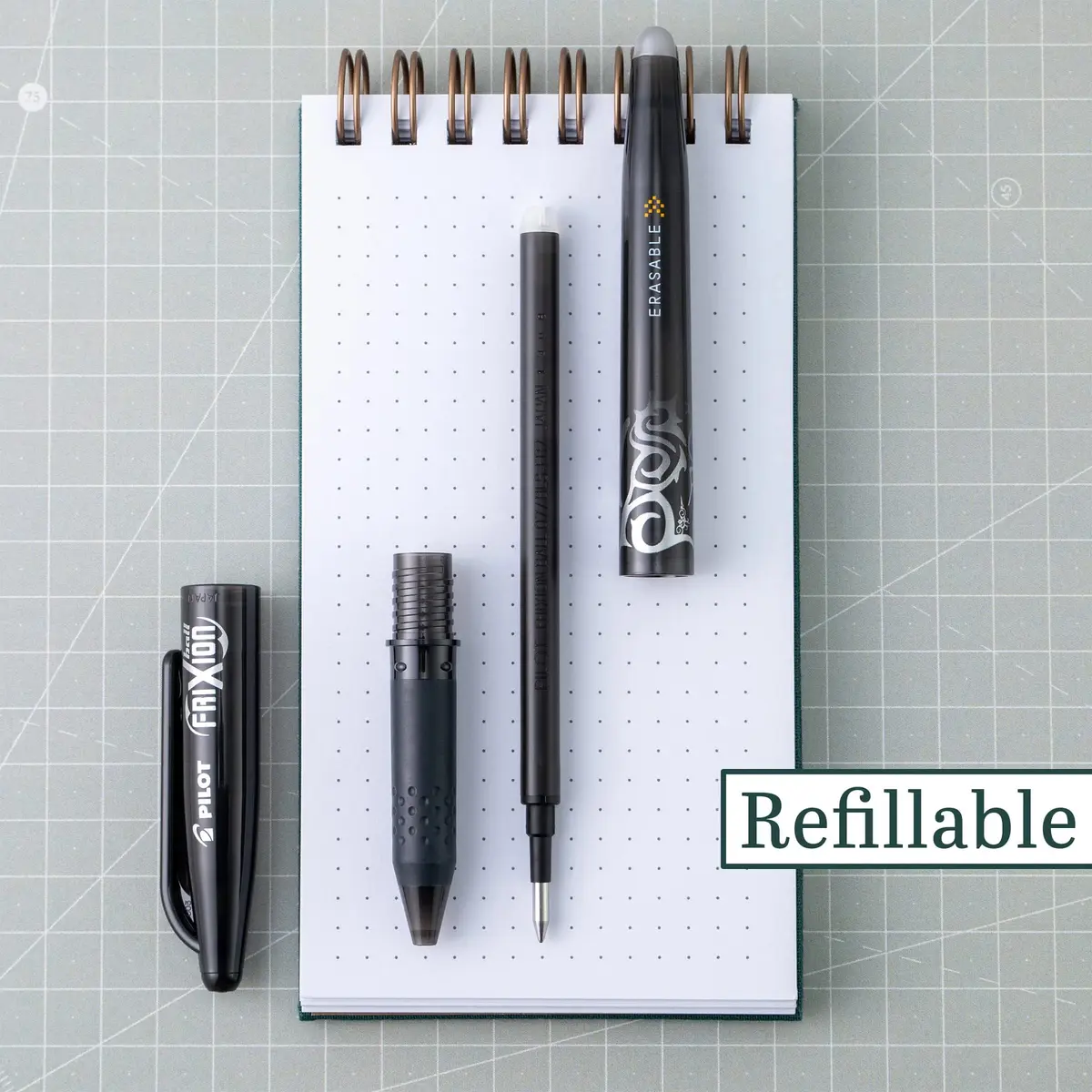 PILOT FriXion Ball Erasable Gel Ink Pen 12-Pack | Fine 0.7mm, Refillable, Black Ink, Office & School Supplies - view 4