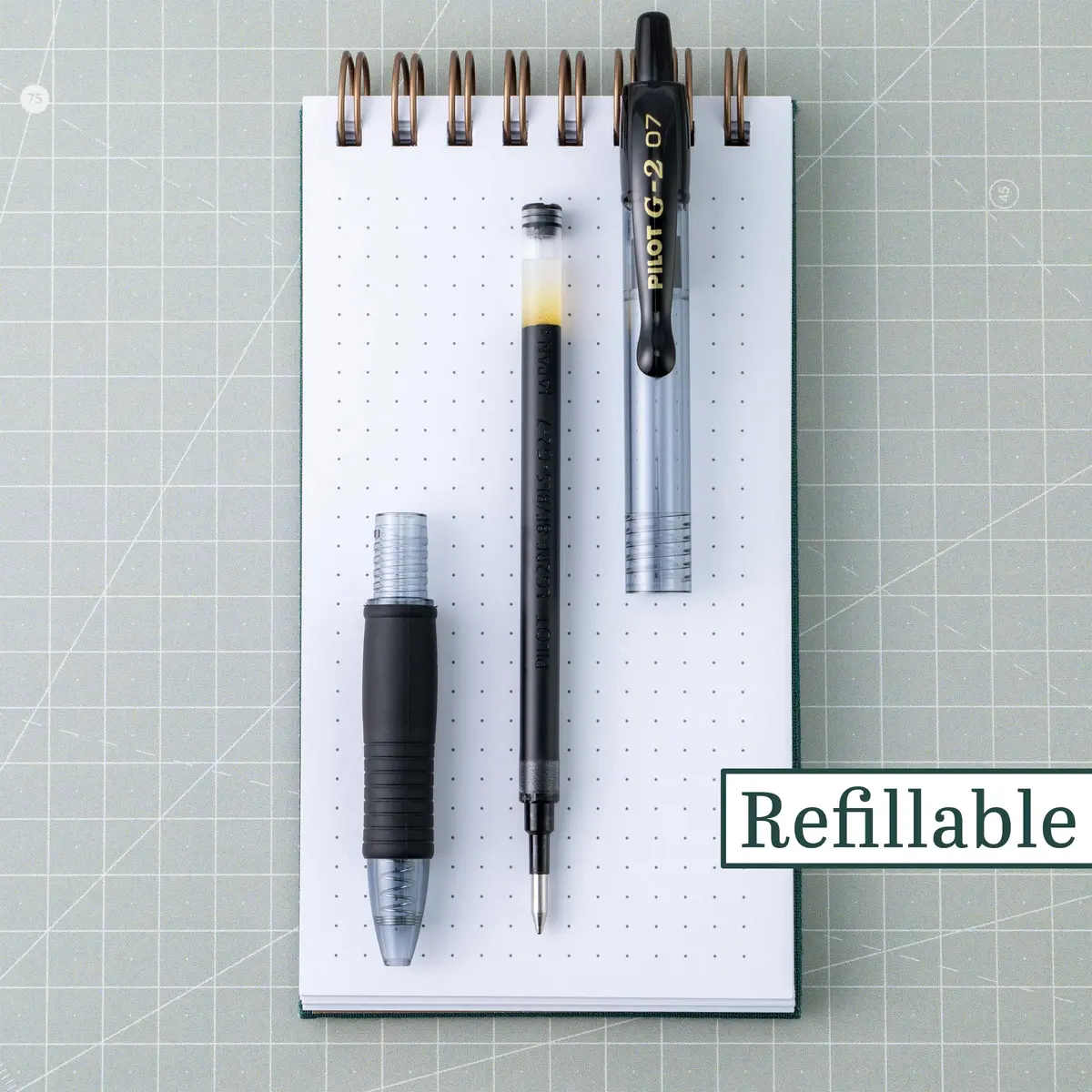 PILOT G2 Retractable Gel Pens, Fine Point 0.7mm, Black Ink, 12-Pack | Smooth Writing, Long-Lasting, Acid-Free - view 2