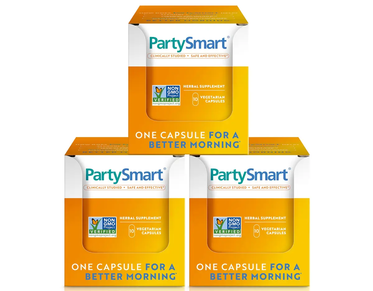 Himalaya PartySmart Liver Support 10 Capsules | Supports Alcohol Metabolism, Vegan & Non-GMO - main product image