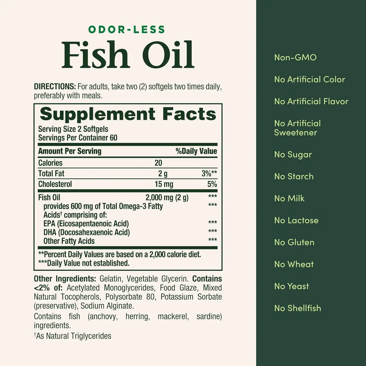 Nature's Bounty Omega-3 Fish Oil 1000 mg Softgels 120 Coated Soft Gels | Supports Heart & Circulatory Wellness - view 5