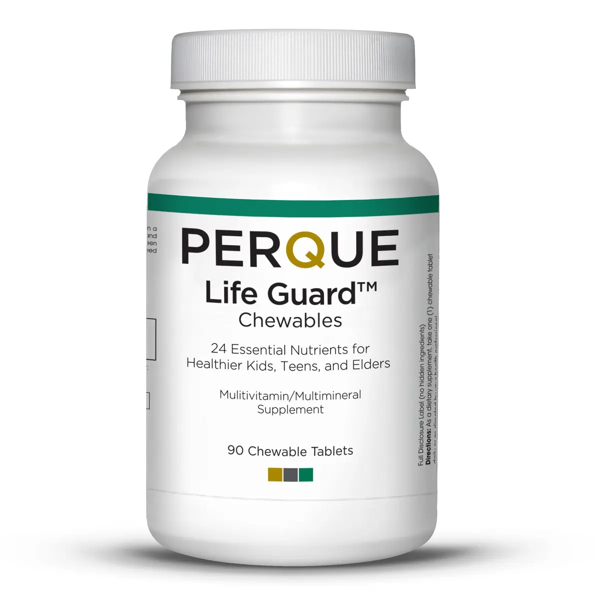PERQUE Life Guard Chewables Cherry 90 Count | Unisex Multivitamin & Mineral Supplement - main product image