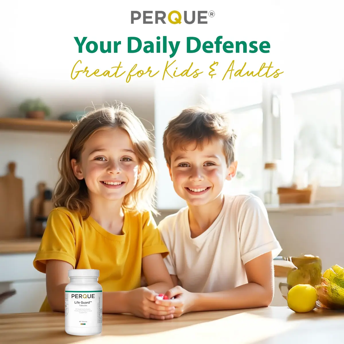 PERQUE Life Guard Chewables Cherry 90 Count | Unisex Multivitamin & Mineral Supplement - view 6