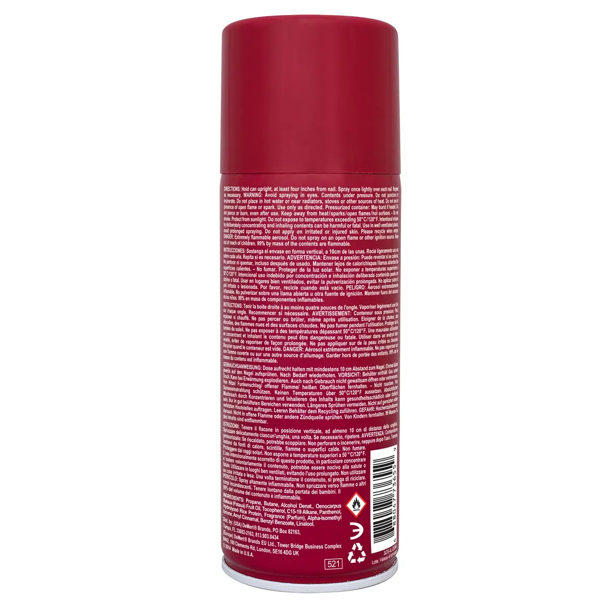 Demert Nail Enamel Dryer Spray 7.5 fl oz | Fast Drying, Conditions Nails & Cuticles - view 2