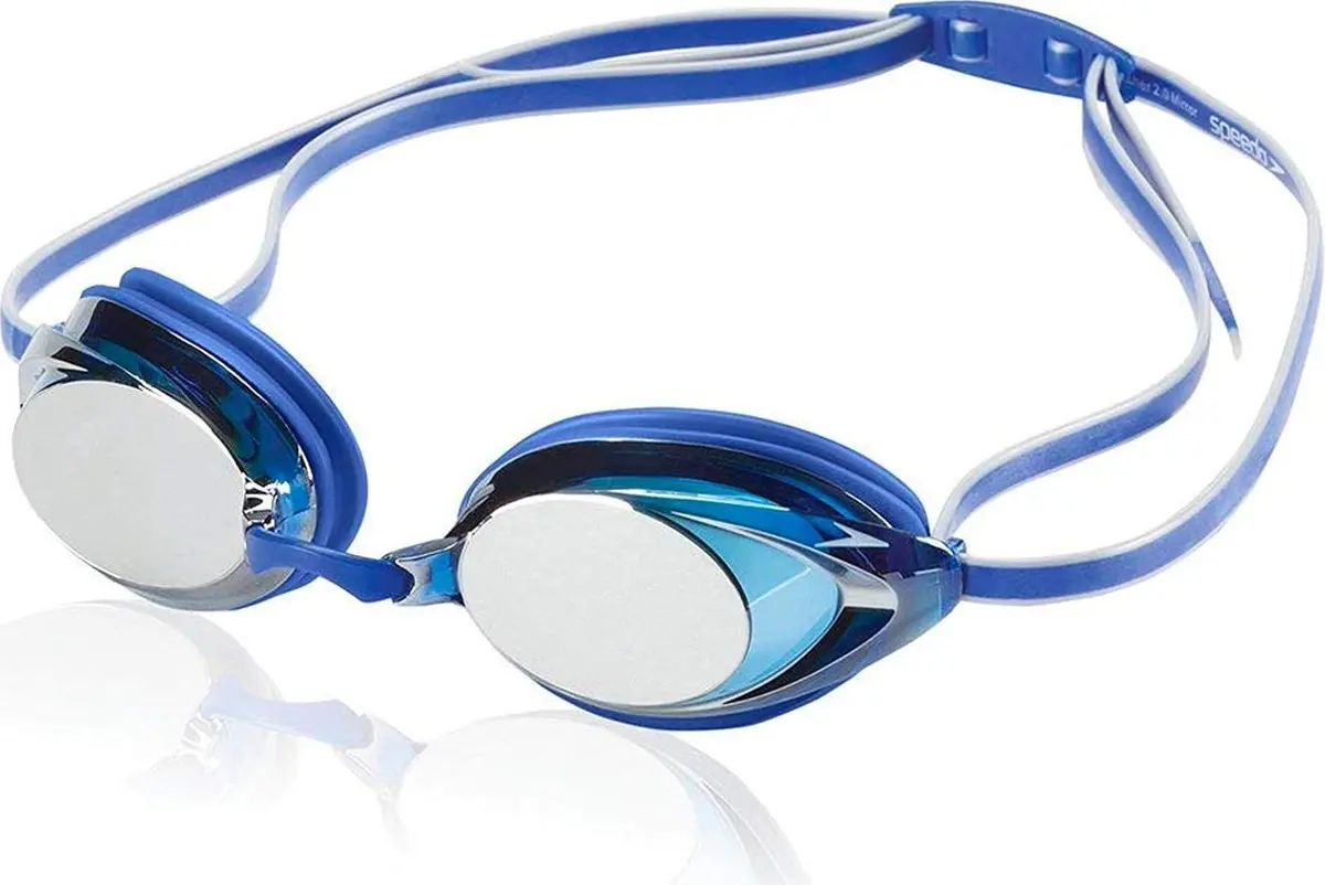 Speedo Unisex-Adult Swim Goggles Mirrored Vanquisher 2.0 | Wide Panoramic View, Anti-Fog, UV Protection - main product image