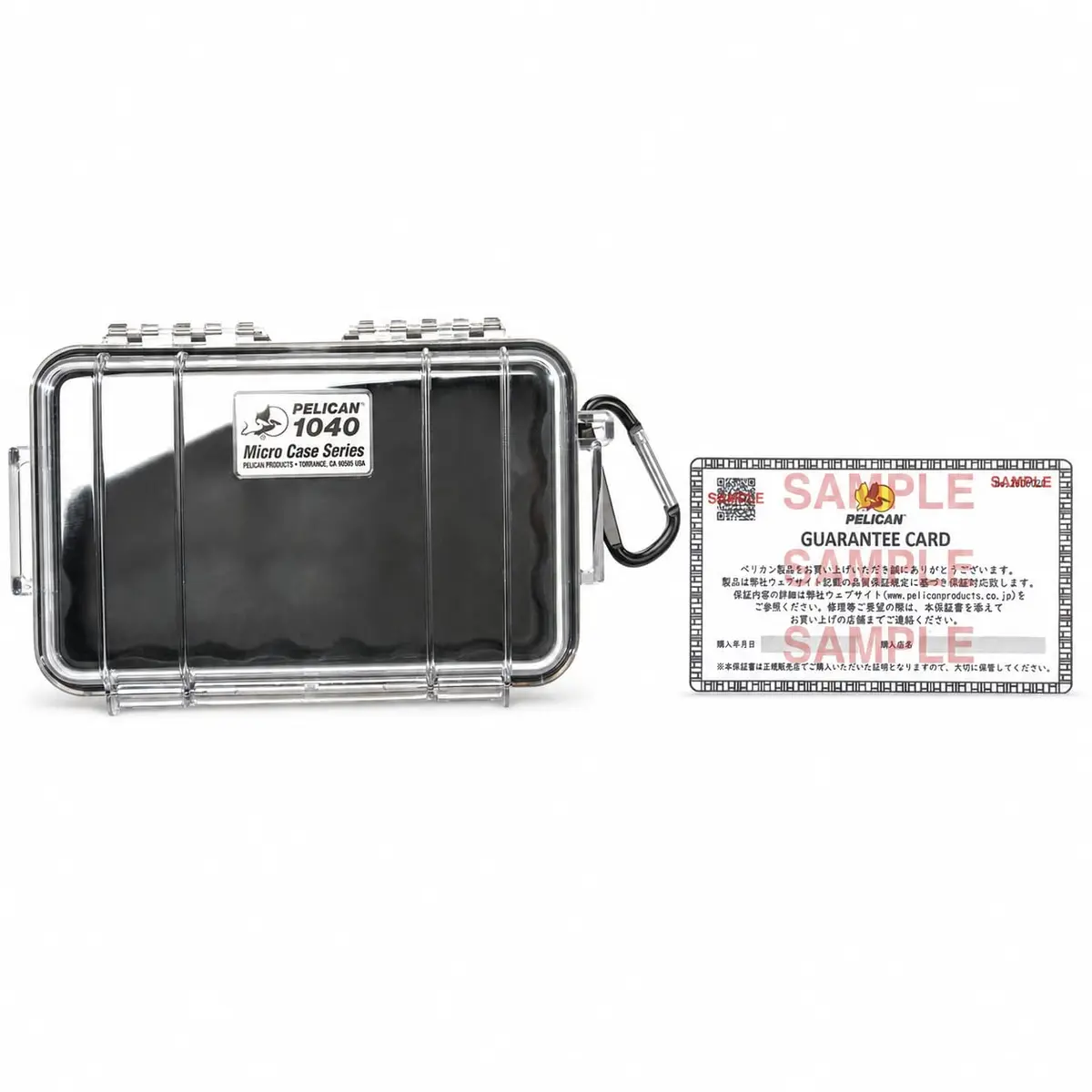 Pelican 1040 Micro Case (Black/Clear) | IP67 Water-Resistant & Crushproof for Electronics - main product image