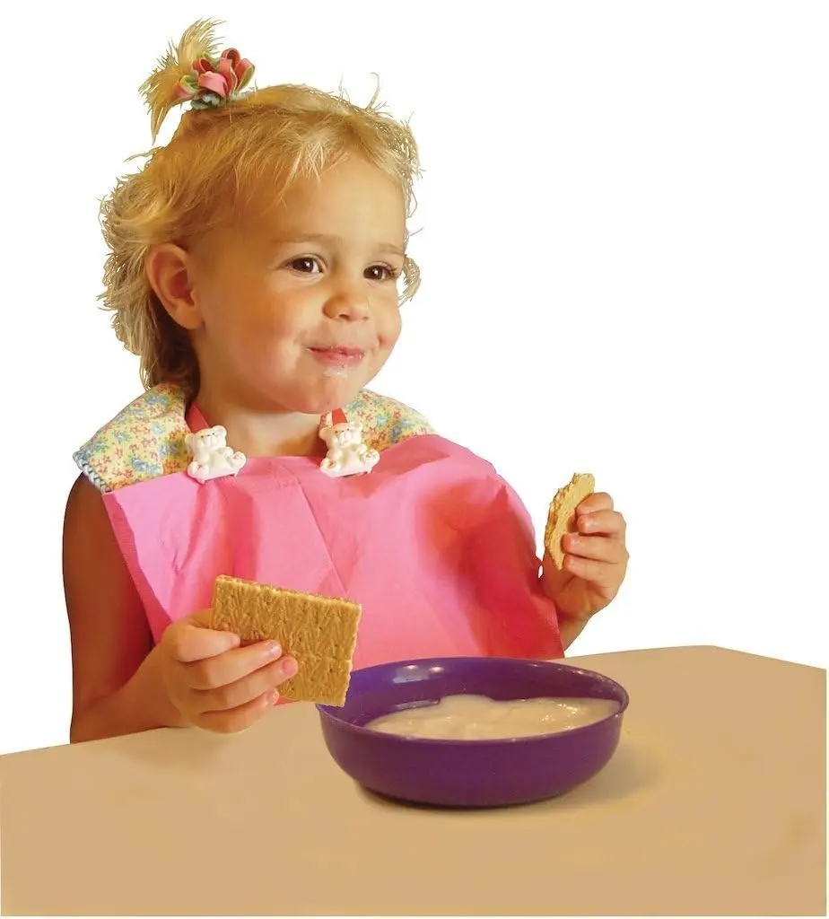 Baby Buddy Baby Bib Clip Turns Cloth, Towel, Napkin into Disposable Bibs | Safe, Reusable, Travel Essential for Babies, Newborns & Toddlers, Red - view 2