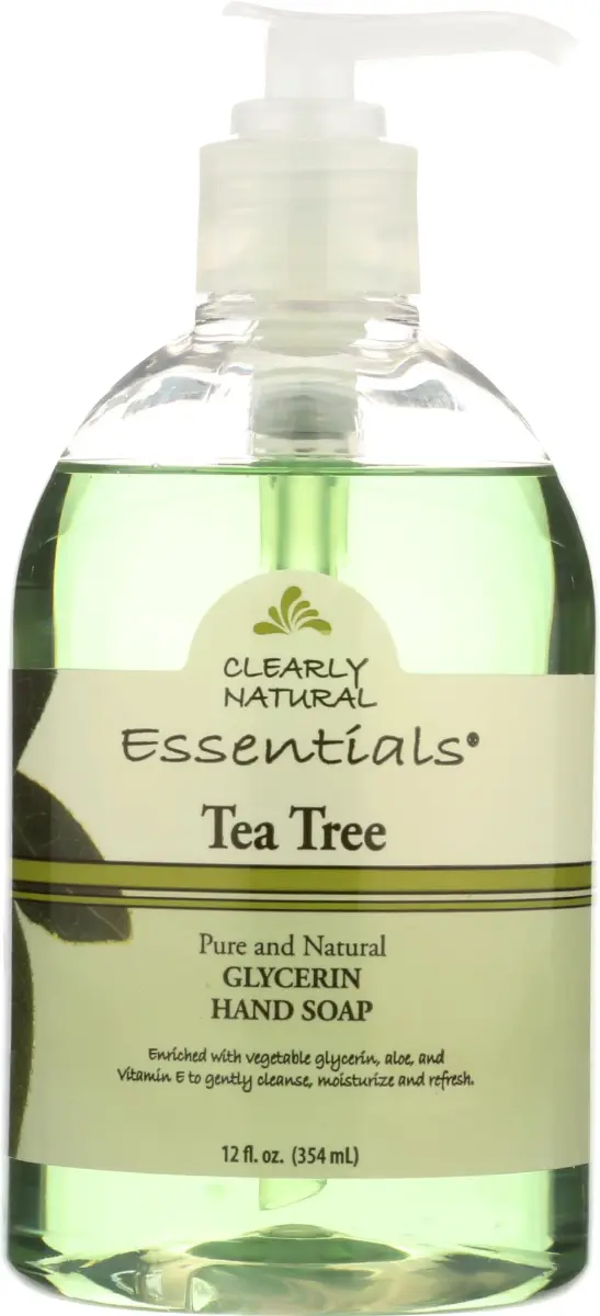 Clearly Natural Glycerin Liquid Hand Soap Tea Tree 355ml (12 Fl Oz) | Gentle Cleansing with Aloe Vera & Vitamin E - main product image