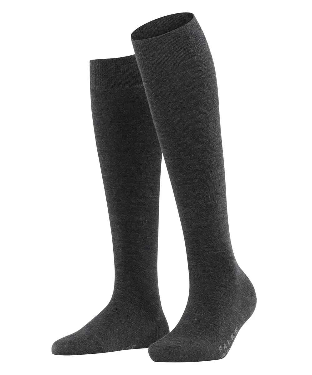 FALKE Softmerino Knee High Socks | Blood Circulation Support, Anthra Mel, 6.5-7.5 - main product image