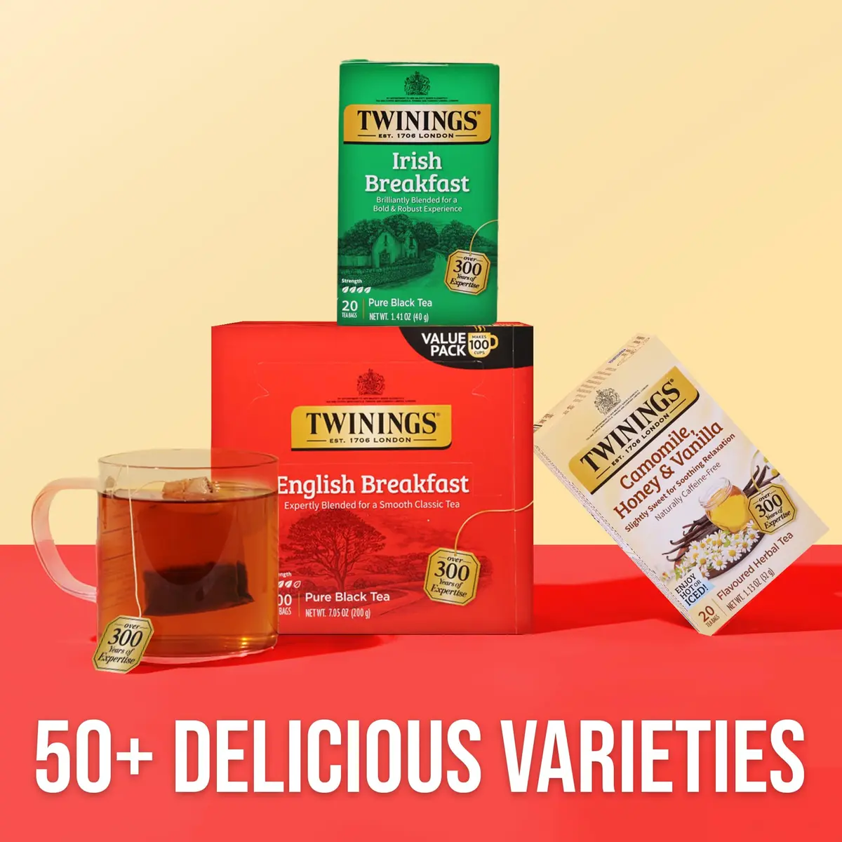 Twinings English Breakfast Black Tea 100 Teabags | Smooth, Flavourful, Robust, Caffeinated - view 6