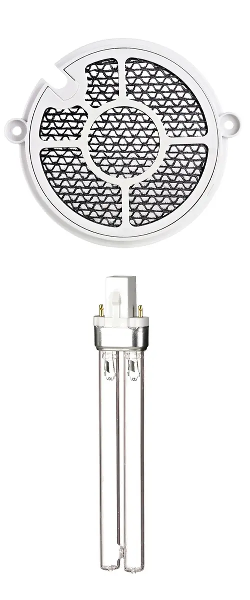 GermGuardian UV-C Replacement Bulb & TiO2 Disc for Air Sanitizer, White | 9W UV-C Bulb for Germ-Free Air - main product image