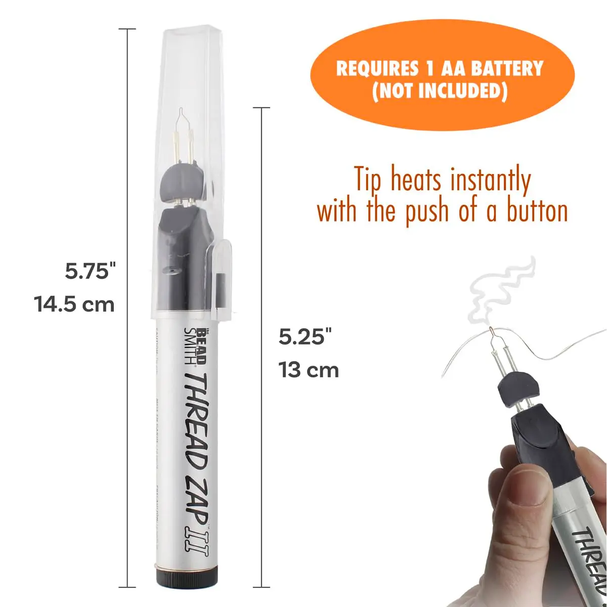 The Beadsmith ThreadZap Craft Burner | Precision Beading & Jewelry Finishing Tool - view 4