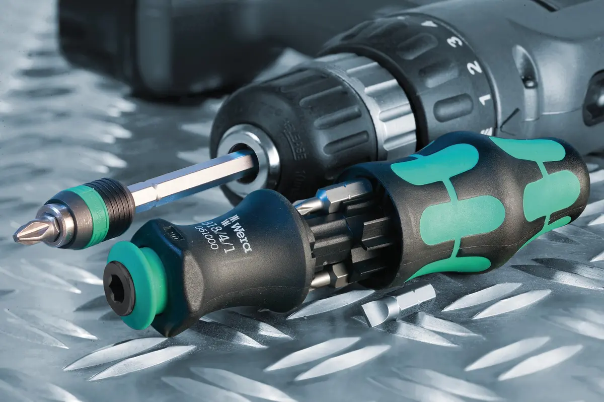 Wera KK25 Replacement Type Driver Bit Set | 7-Piece Compact Screwdriver & Bit Adapter - view 4