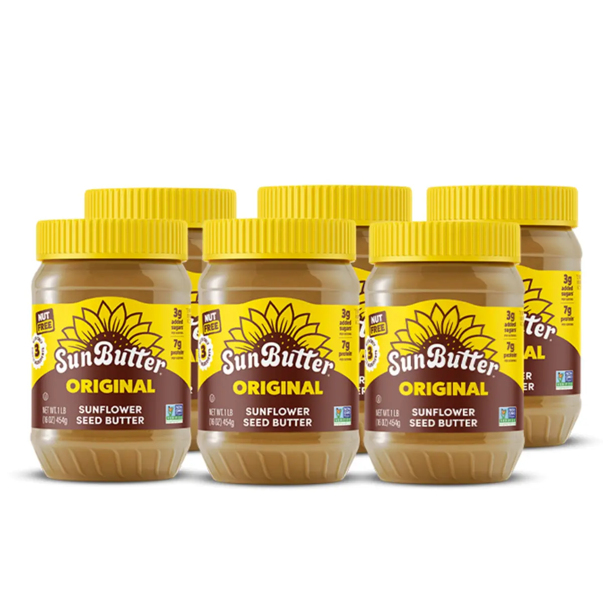 SunButter Original Sunflower Seed Butter 16 Oz | Nut-Free, Vegan, Kosher, Non-GMO - main product image