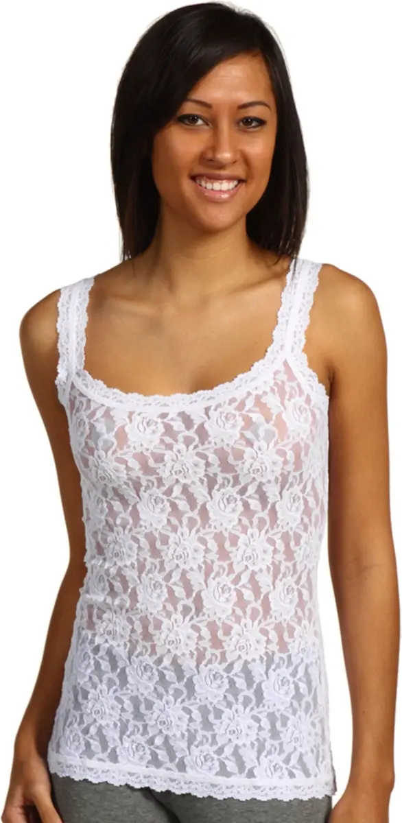 hanky panky Women's Signature Lace Unlined Cami, White, Small | Classic Lace Camisole for Women - view 2