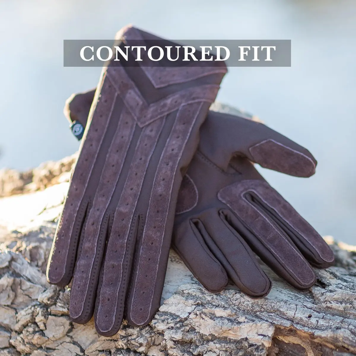 isotoner Signature Men's Stretch Cold Winter Gloves | Medium-Large, Brown, 0.12 kg (0.26 lb) - view 3