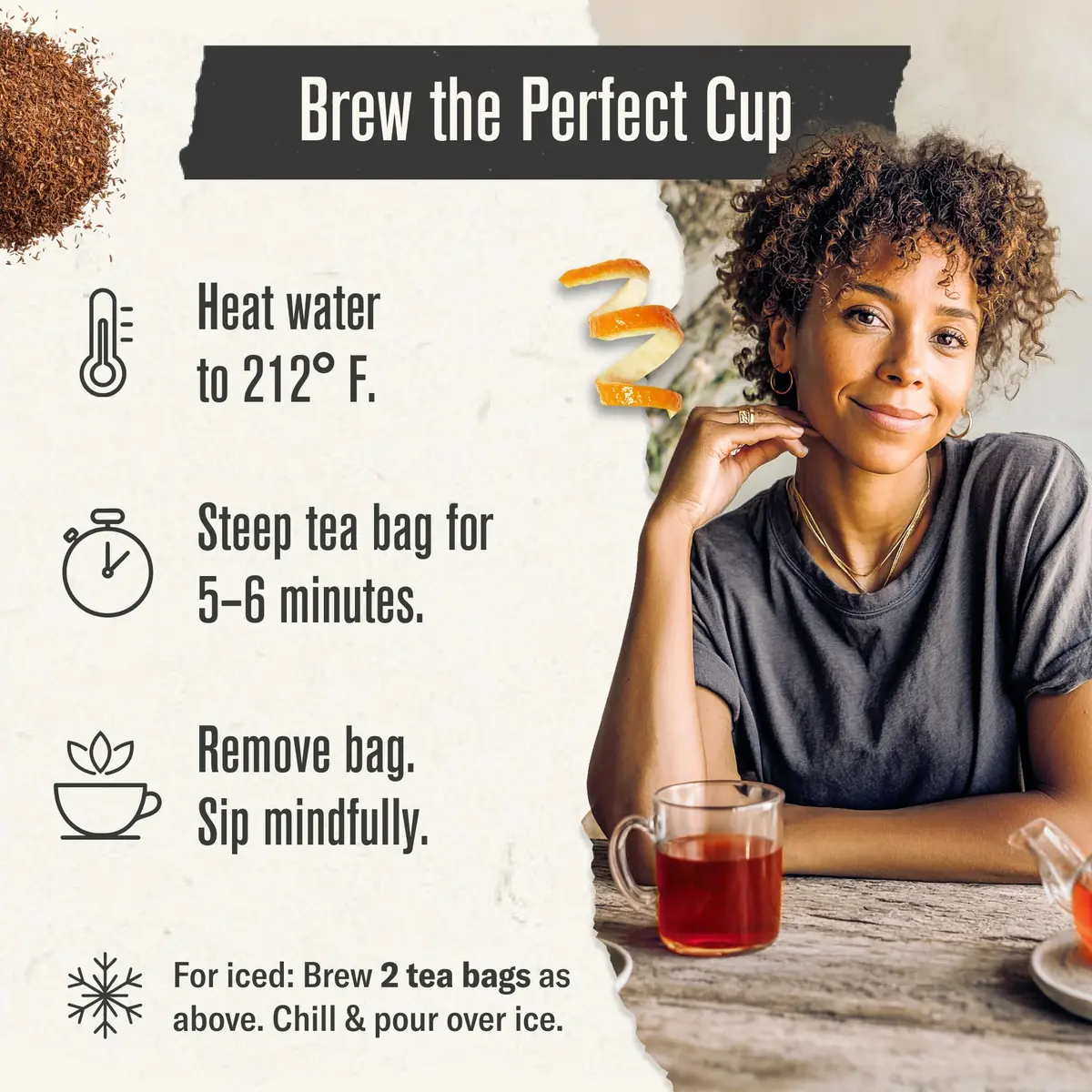 Numi Organic Rooibos Tea, 18 Herbal Tea Bags, Caffeine Free | Organic, Natural & Eco-Friendly - view 4