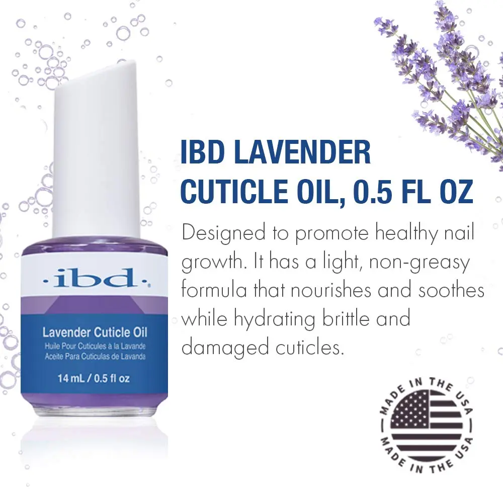 IBD Lavender Cuticle Oil 0.5 fl oz | Nourishes & Softens Nails & Cuticles - view 3