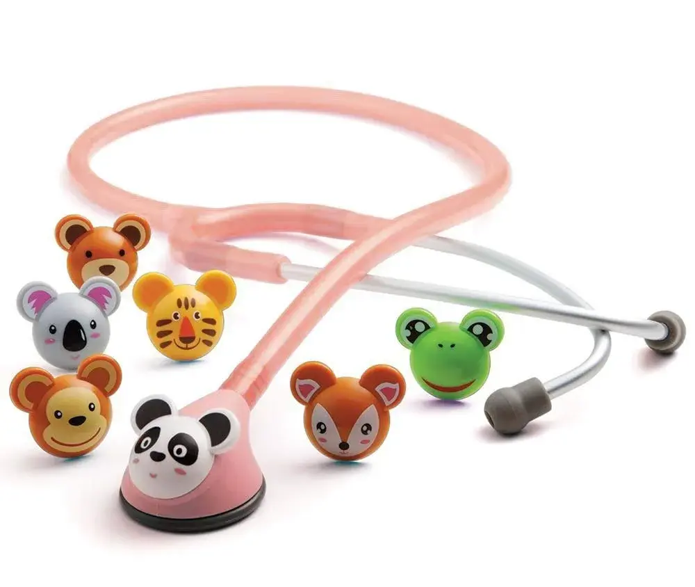 ADC Adscope Adimals 618 Pediatric Stethoscope Pink 76.2 cm (30 Inch) | Tunable AFD Technology for Clear Auscultation - main product image