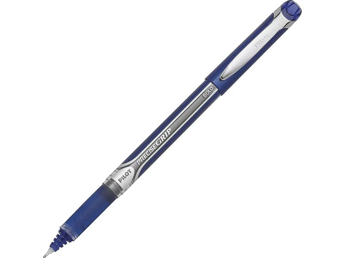 Pilot Precise Grip Bold Rolling Ball Pen 1mm | Blue Ink, Advanced Ink Feed System, Comfortable Rubber Grip - view 2