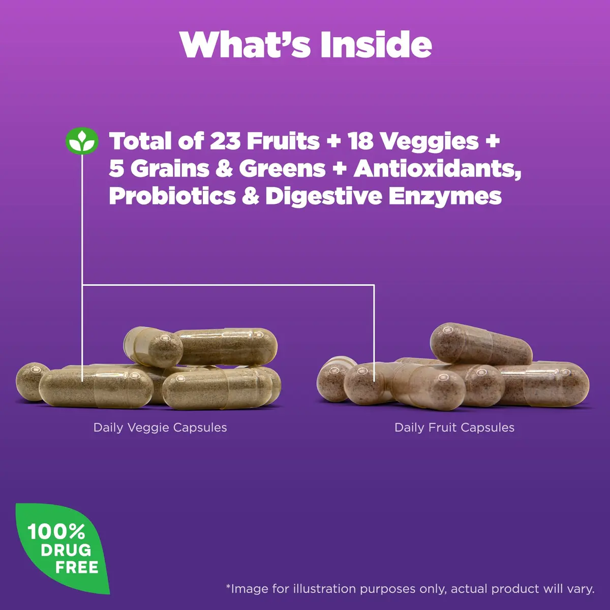 Natrol JuiceFestiv Vitamins & Supplements for Nutrition & Well-Being, 120 Capsules (2-Count) | Antioxidants for Cellular Health - view 2