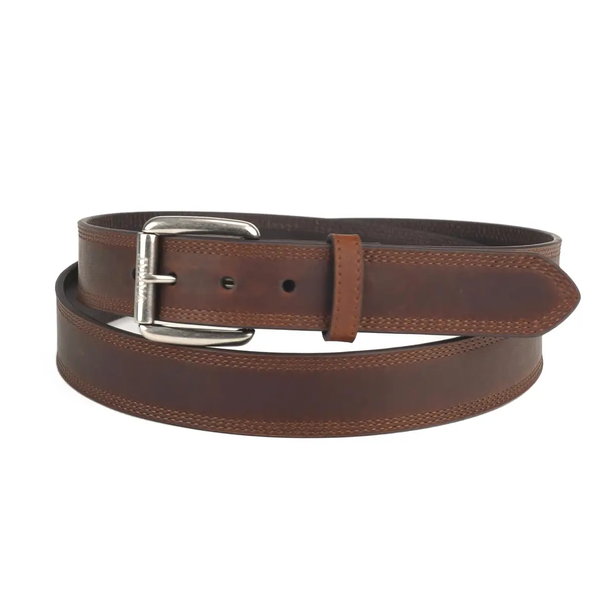 ARIAT Men's Copper Full-Grain Leather Belt with Silver Buckle, 40 | Classic Western Style & Durable Design - main product image