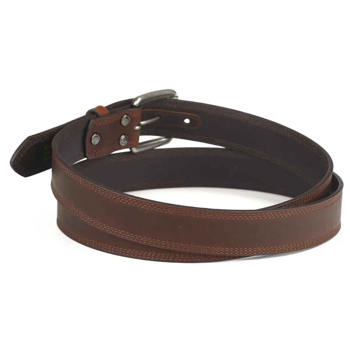 ARIAT Men's Copper Full-Grain Leather Belt with Silver Buckle, 44 | Classic Western Style & Durability - view 5