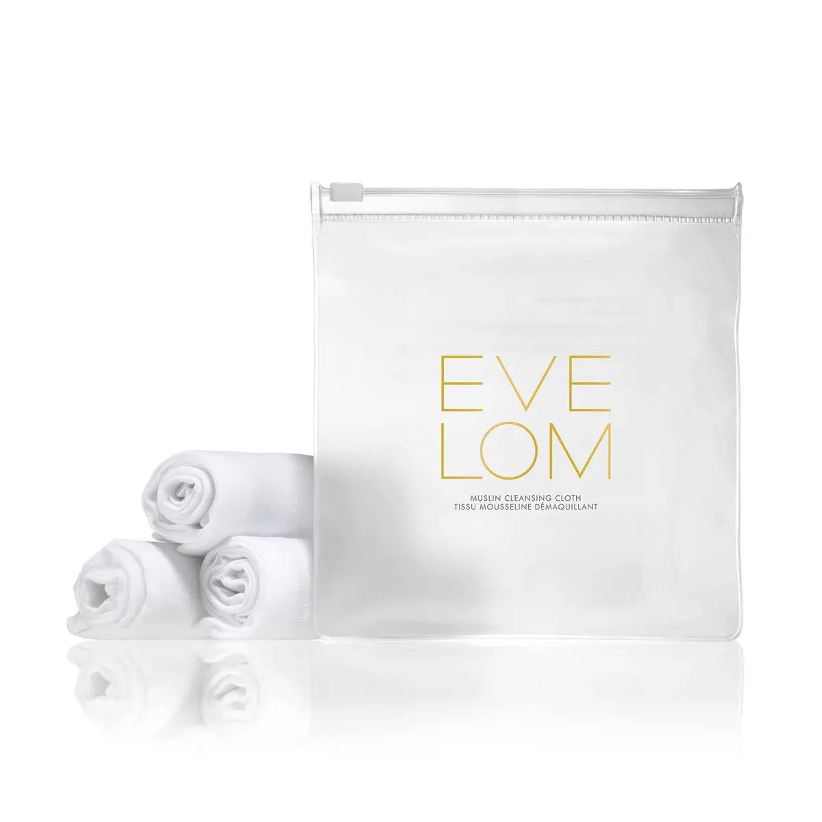 EVE LOM Muslin Cloth - Facial Cleansing Cloth, Set of 3 | Gentle Exfoliation & Reusable Cotton - view 2