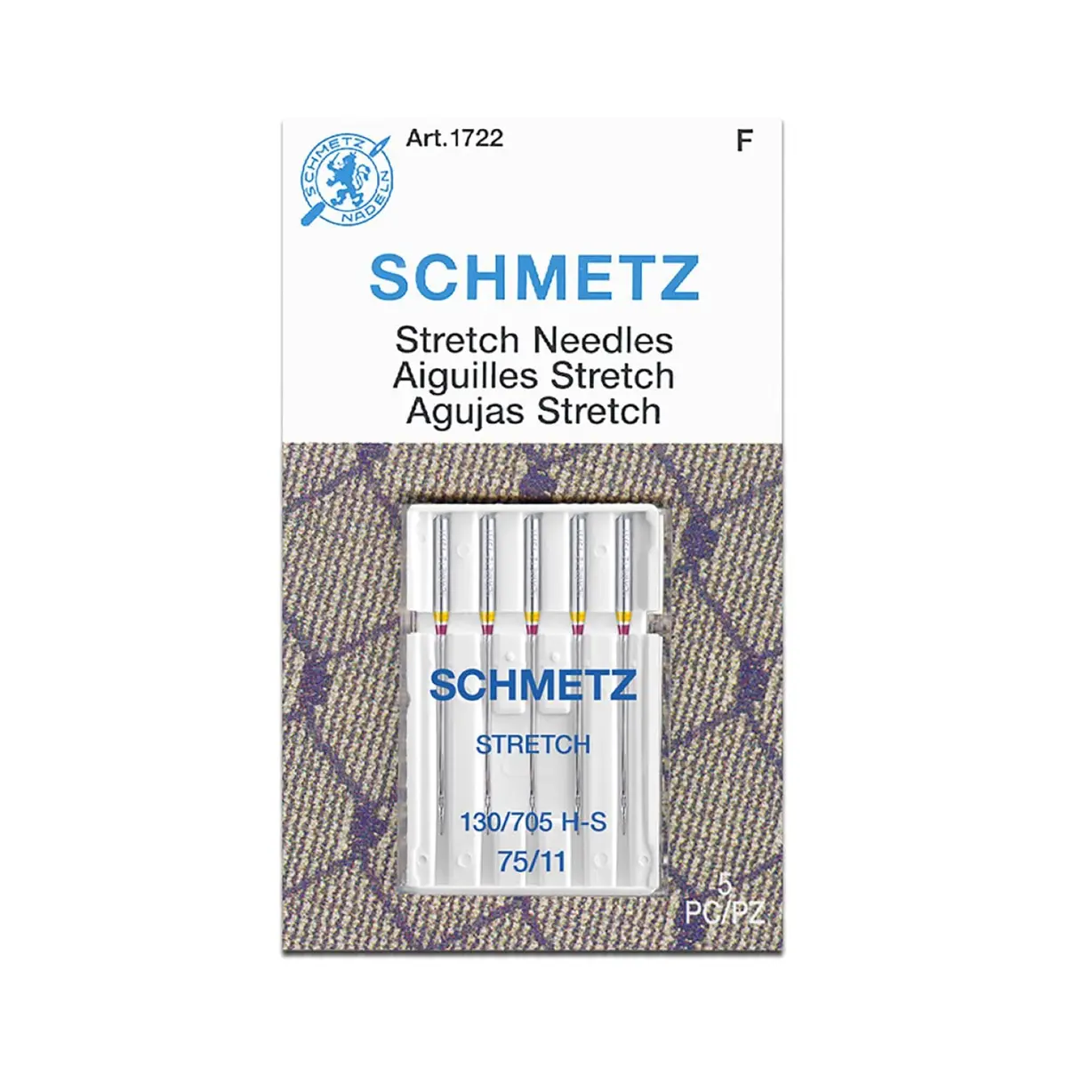 SCHMETZ Stretch Sewing Machine Needles Size 75/11 | Perfect for Stretch Fabrics & Knits - main product image