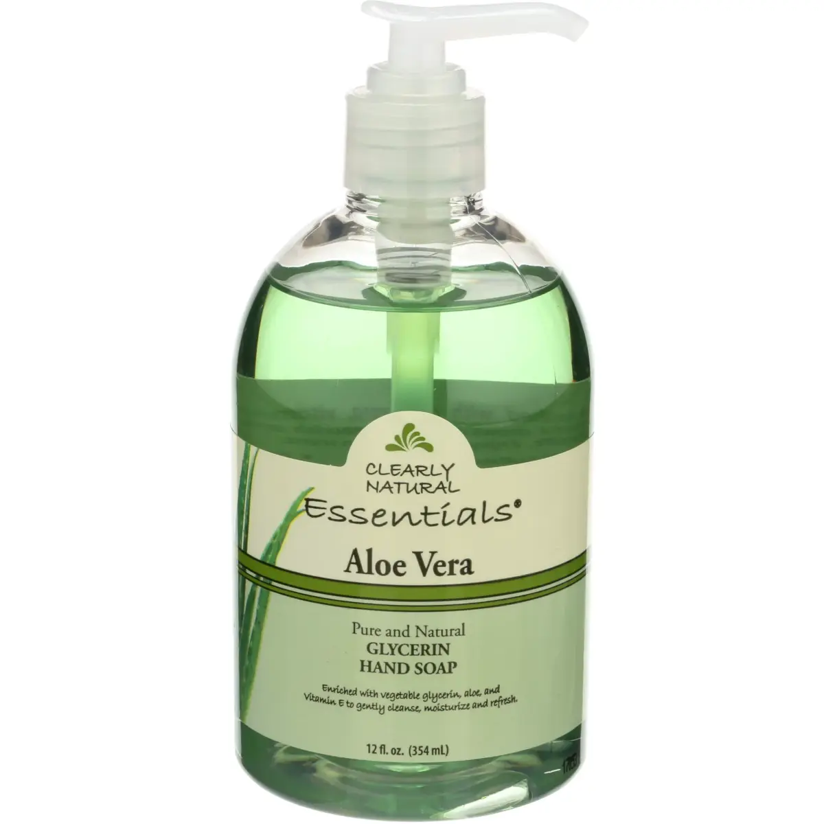 Clearly Natural Liquid Hand Soap with Aloe Vera 355ml (12 Fl Oz) | Gentle Cleanser for Sensitive Skin - main product image