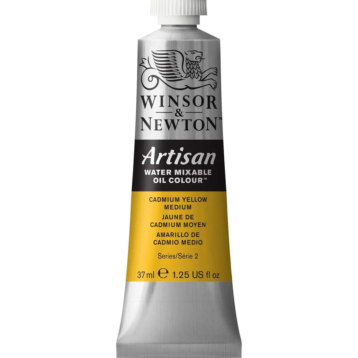 Winsor & Newton Artisan Water Mixable Oil Paint, 37ml Cadmium Yellow Medium | Safer Water-Based Oil Color - main product image