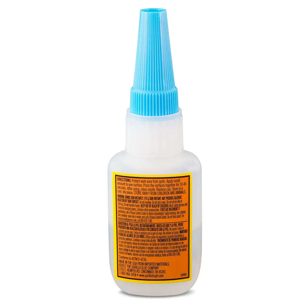 Gorilla Super Glue Clear 15g (0.53 oz) | Impact-Tough Adhesive for Fast Repairs - view 3