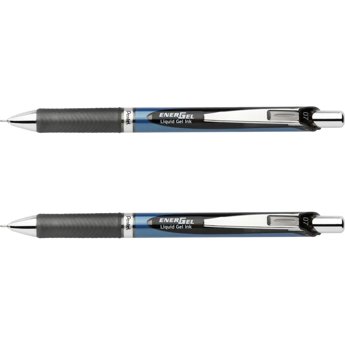 Pentel EnerGel RTX Retractable Liquid Gel Pen, 0.7mm Medium Line, Black Ink, 2 Count | Smooth Ink Flow for Left-Handed Writers - main product image