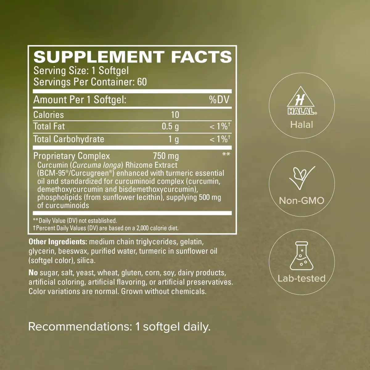 Terry Naturally CuraMed 750mg | Pain & Inflammation Relief - 60 Softgels - view 5