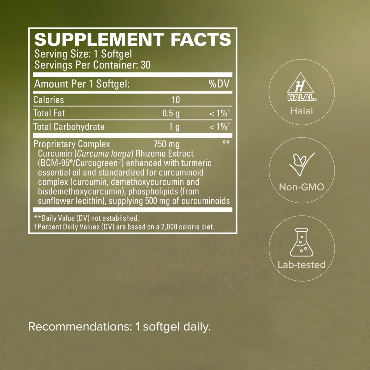 Terry Naturally CuraMed 750mg | Pain & Inflammation Relief, 30 Softgels, Full Spectrum Curcumin - view 5