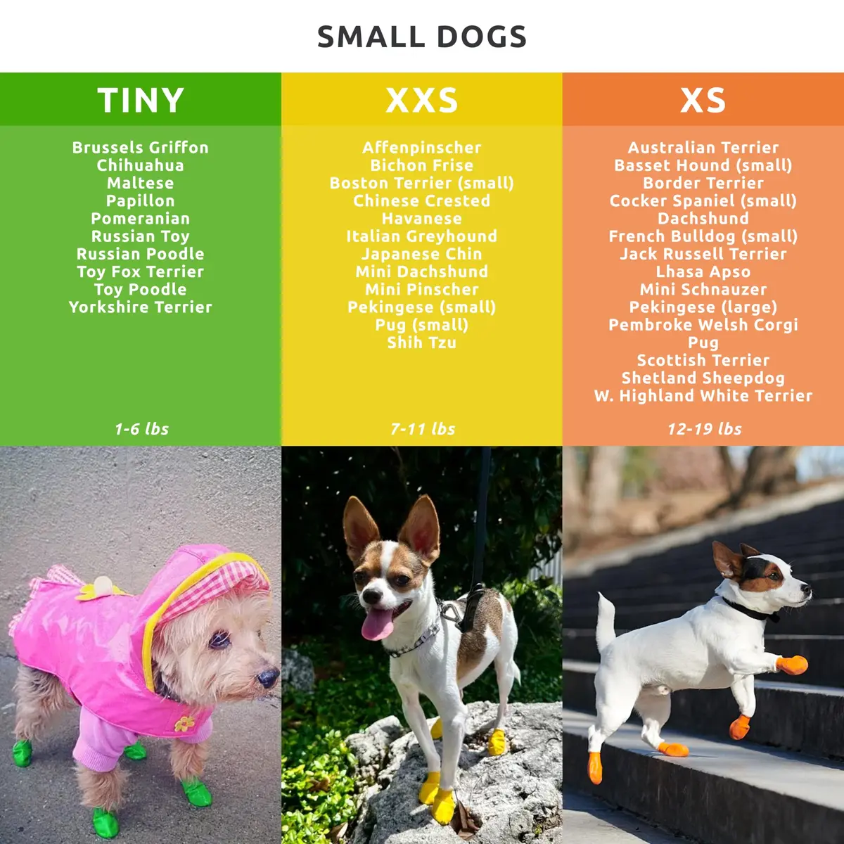 Protex PawZ Rubber Dog Boots for Small Paws | All-Weather Waterproof, Anti-Slip, XX-Small (1"-1.5") Pack of 12 - view 4