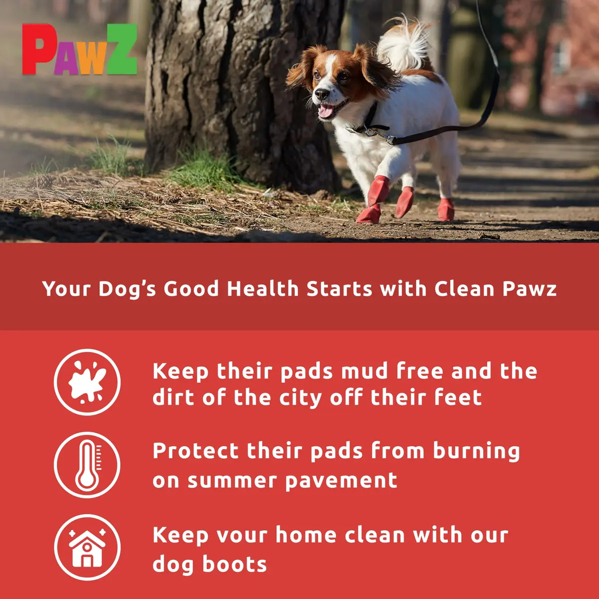 Protex PawZ Rubber Dog Boots Waterproof Non-Slip 12 Pack | All-Weather Paw Protection - view 5