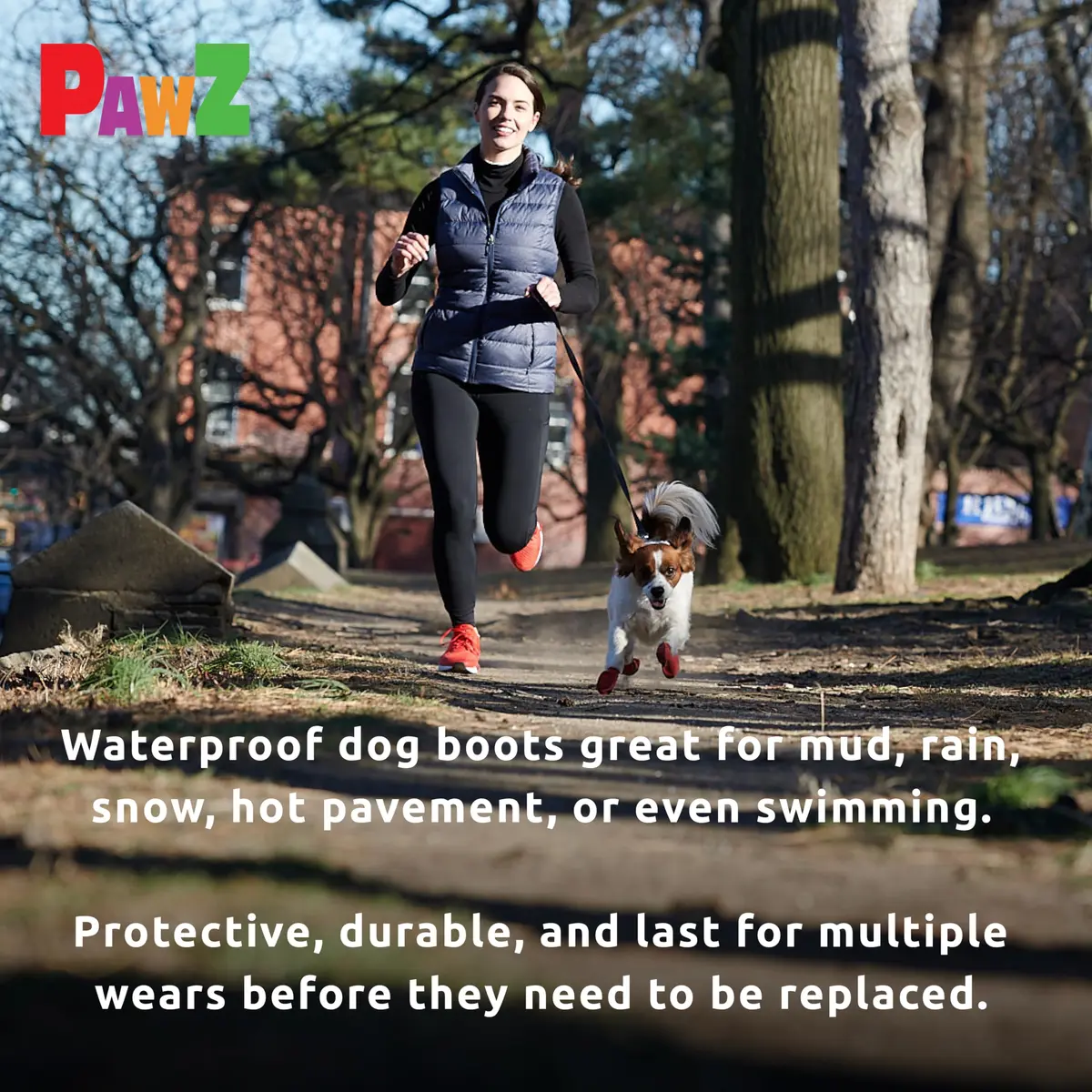 Protex PawZ Rubber Dog Boots Waterproof Non-Slip 12 Pack | All-Weather Paw Protection - view 7