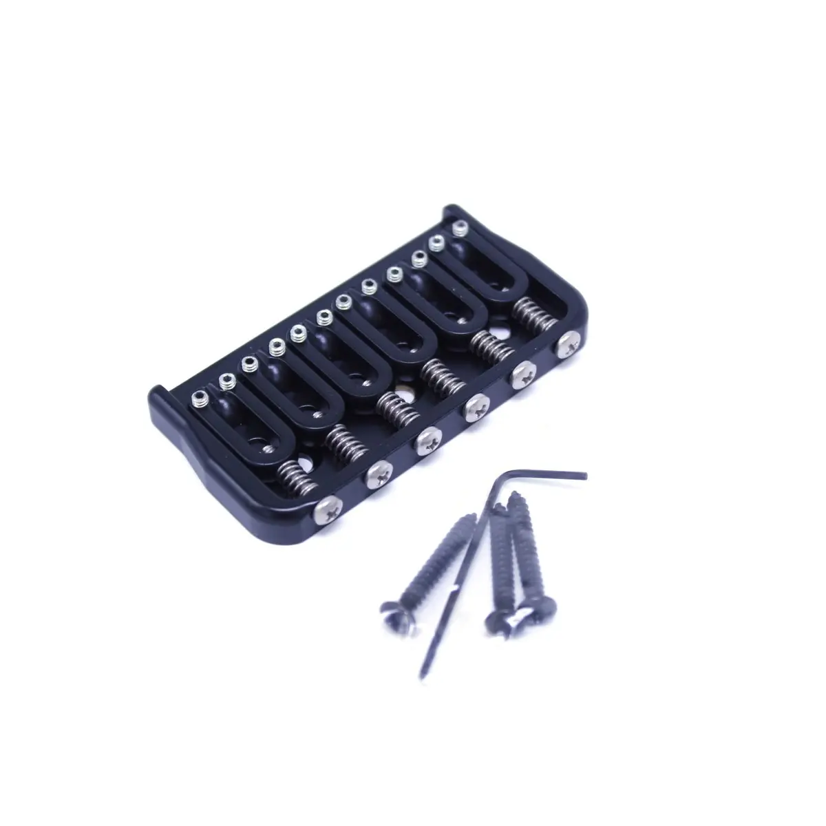 Hipshot 6-String US Fixed Guitar Bridge .125 Black | Premium Brass, 6-String, Fixed System - view 3