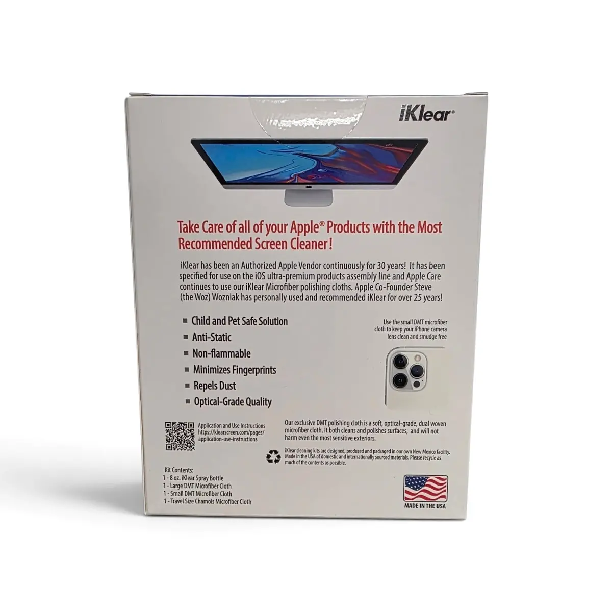 iKlear Screen Cleaner Kit for iPhone, iPad, Mac, TV | Safe, Non-Toxic, USA Made - view 5