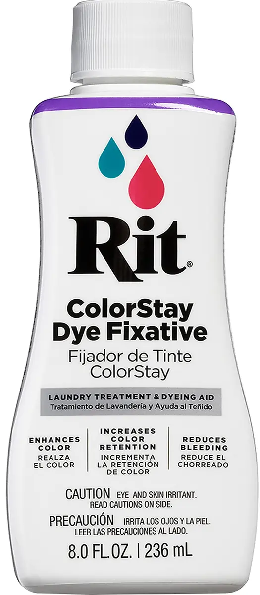 Rit ColorStay Dye Fixative Liquid 236ml (8 fl oz) | Locks in Color & Reduces Bleeding - main product image
