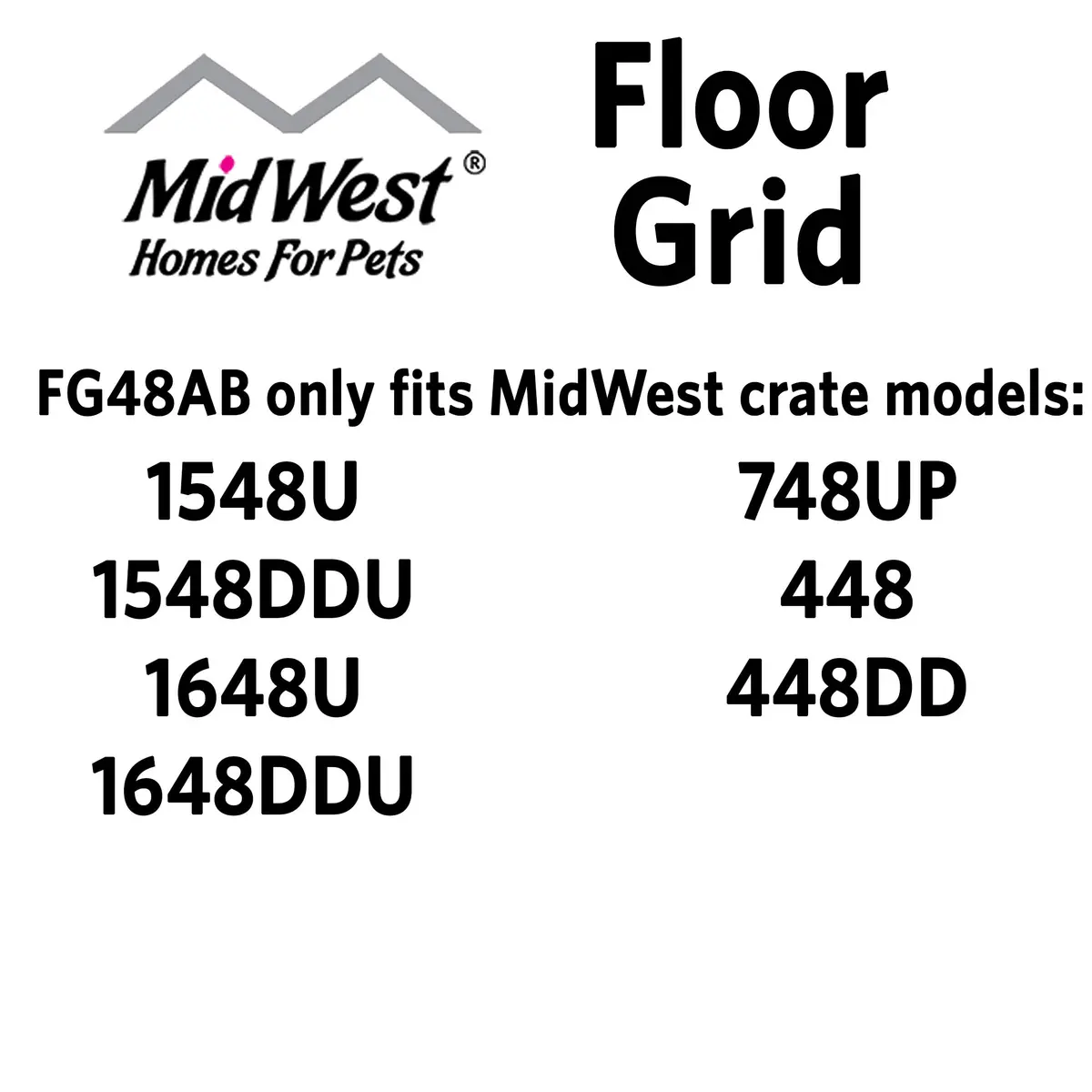 MidWest Homes for Pets Floor Grid for Dog Crate | Elevated Metal Floor Fits Midwest Models 1548U, 1548DDU, 1648U, 1648DDU, 748UP, 448, 448DD - view 6