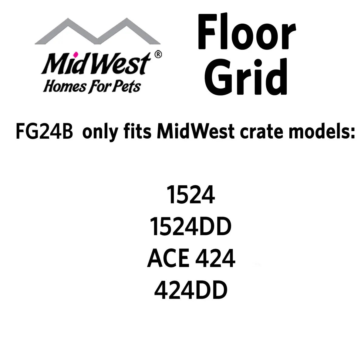 MidWest Homes for Pets Floor Grid for Dog Crate | Elevated, Durable Vinyl Coated Floor (22.6"L x 17.7"W x 1.1"H) - view 6