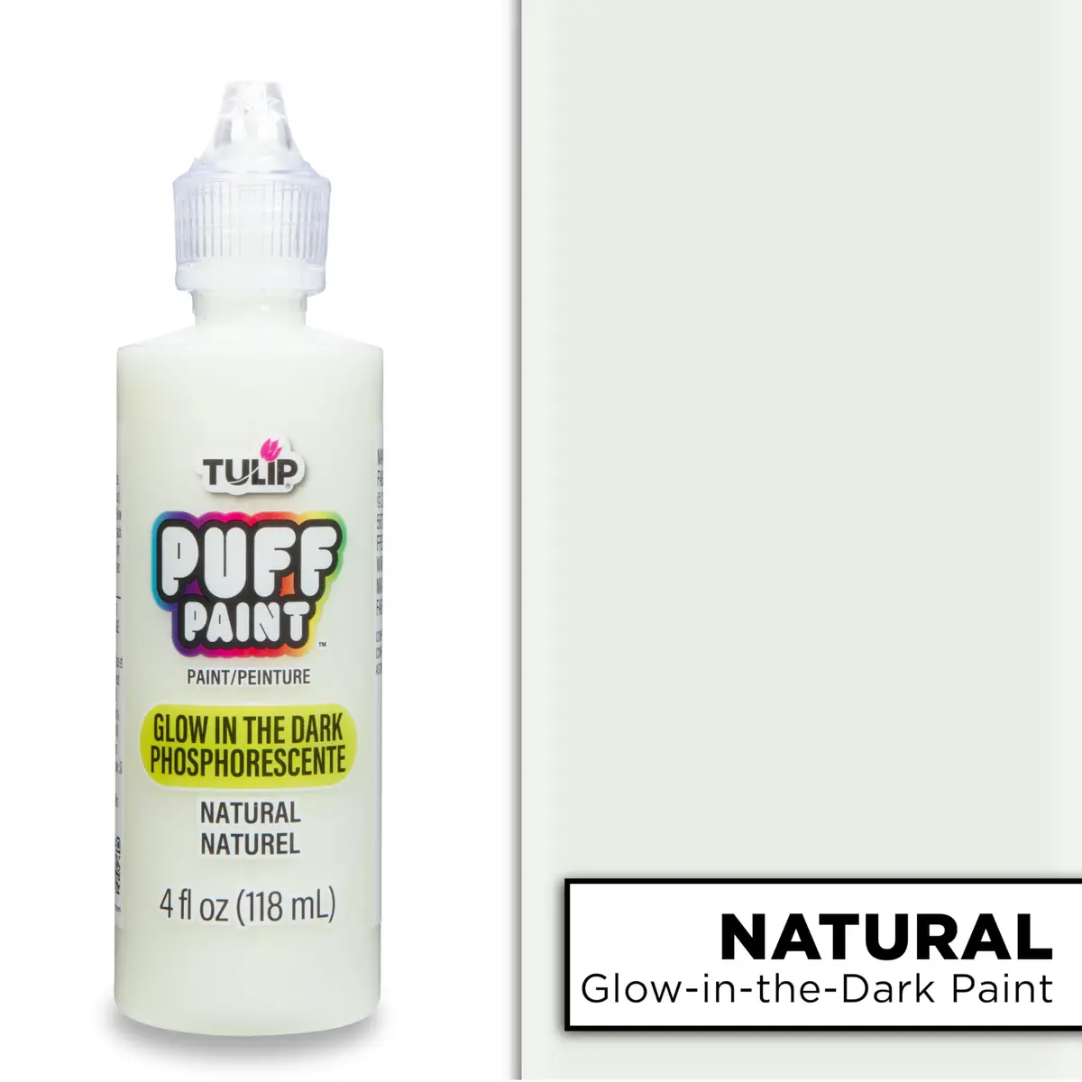 Tulip Puff Glow In The Dark Fabric Paint, 4 Fl Oz | Permanent, DIY & Notoxic Glow for Clothes - view 2