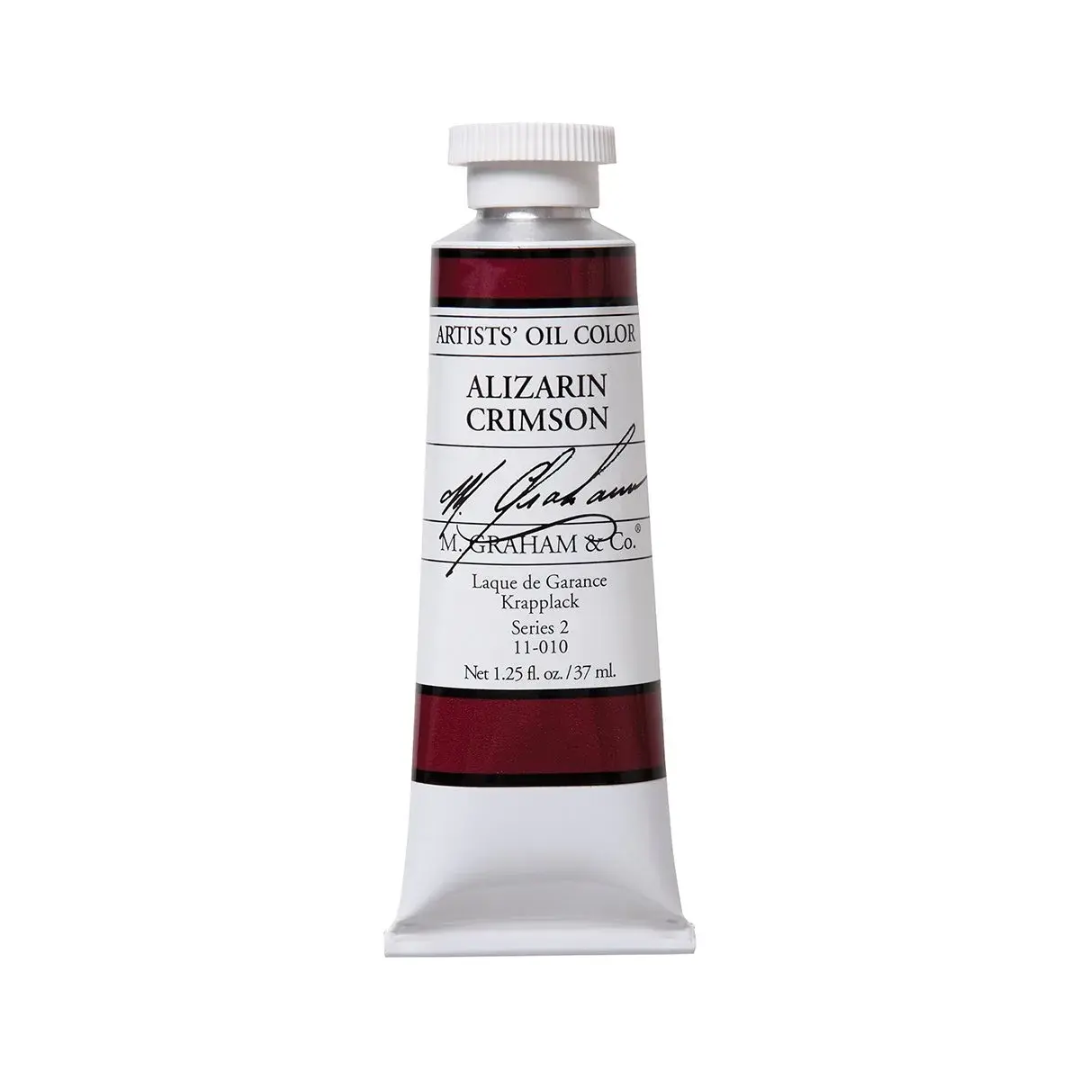 M. Graham Artist Oil Paint Alizarin Crimson 37ml (1.25 Fl Oz) | Solvent-Free, High Pigment Load - main product image