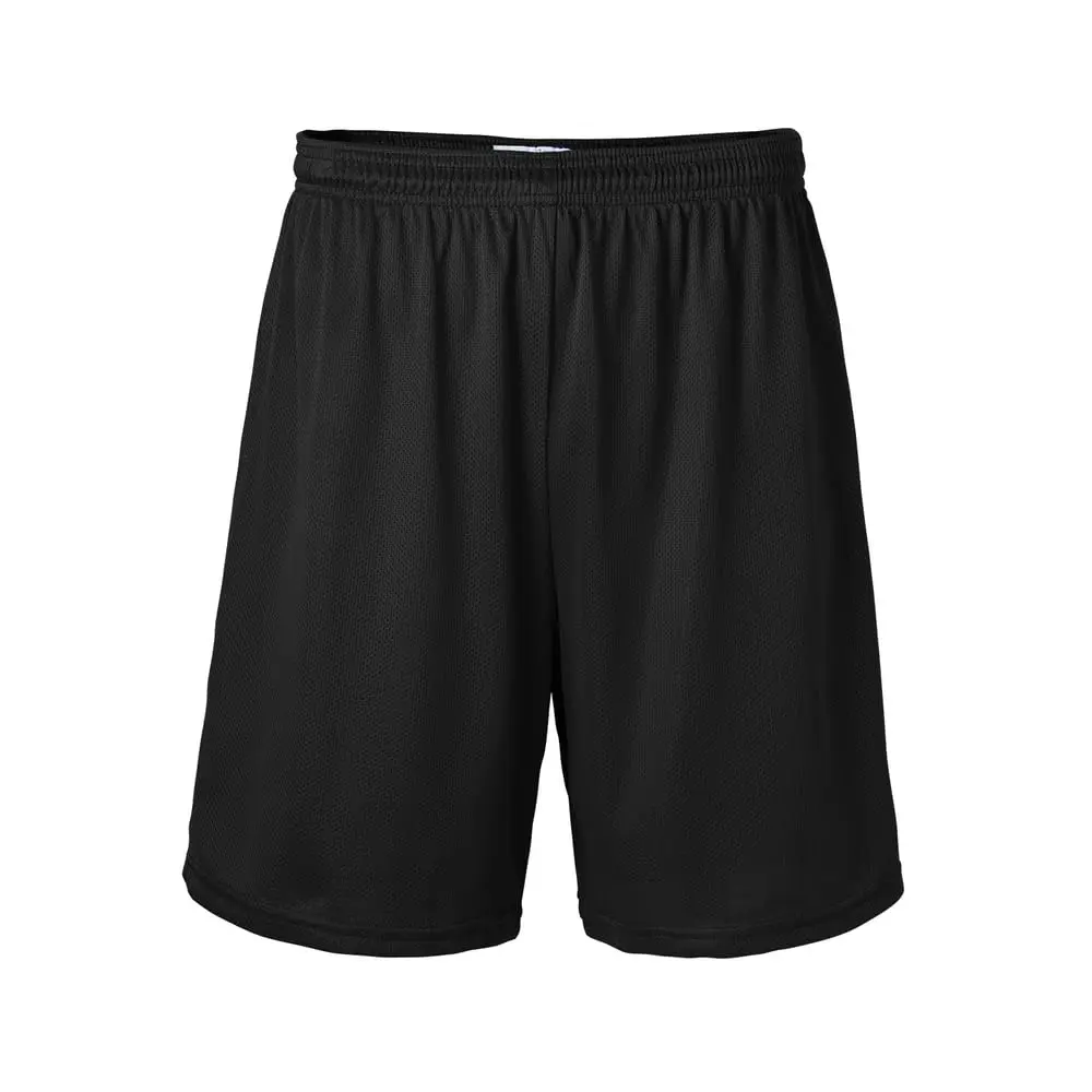 Soffe Mens Nylon Mini-Mesh Fitness Short Black XX-Large | Breathable, Athletic Fit, Adjustable Waist - main product image