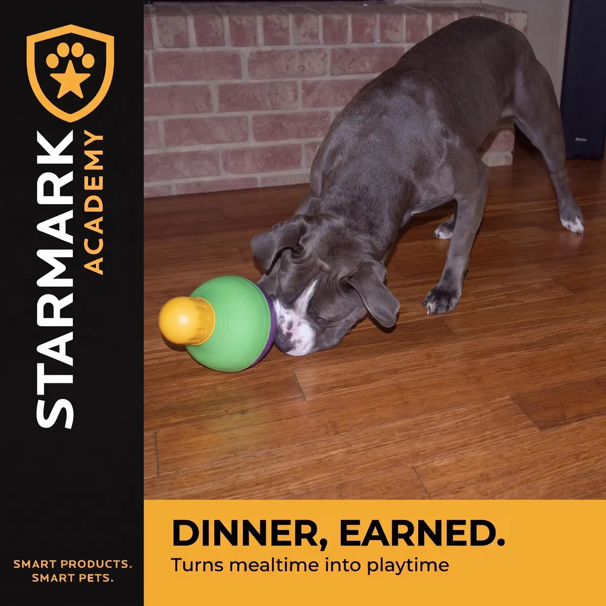 Starmark Treat Dispensing Bob-A-Lot Large Dog Interactive Feeder Toy | Adjustable Food Flow & Wobbling Fun - view 6